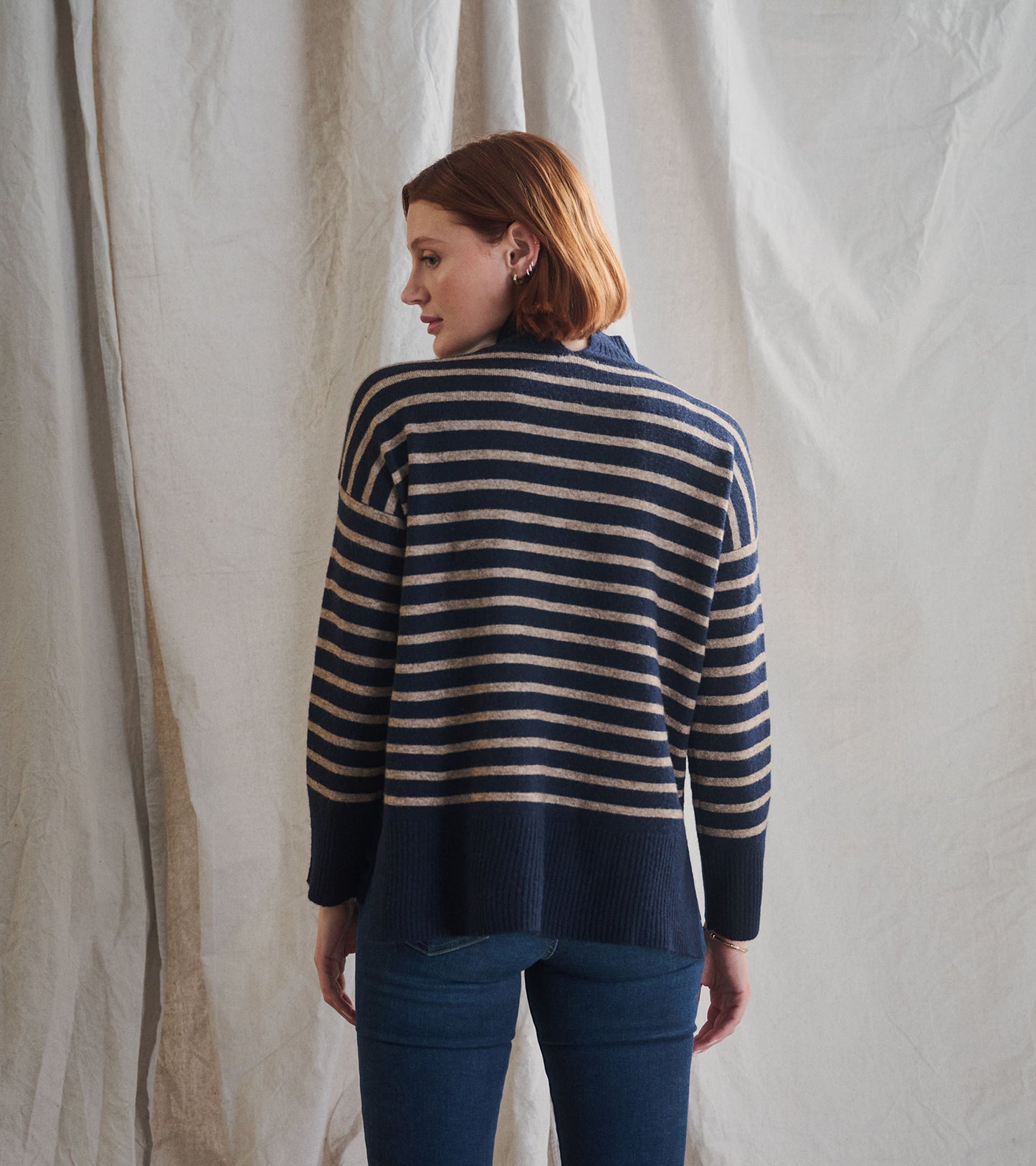 mock neck tunic