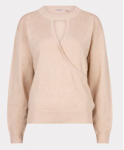 Sweater Long Sleeve Wrapover Lurex