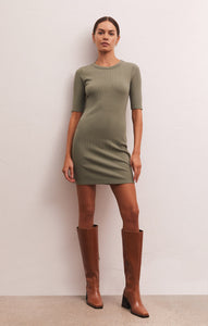 Carolina Elbow Sleeve Mini Dress