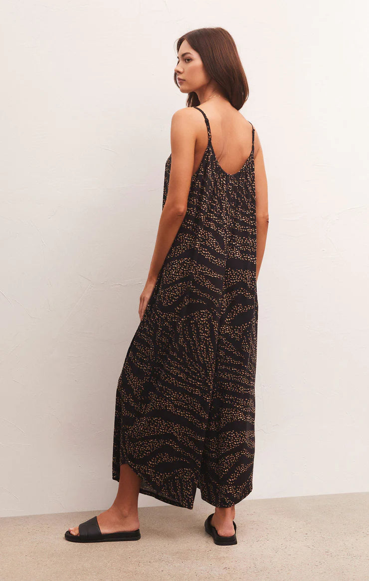 Wild Dot Flared Jumpsuit