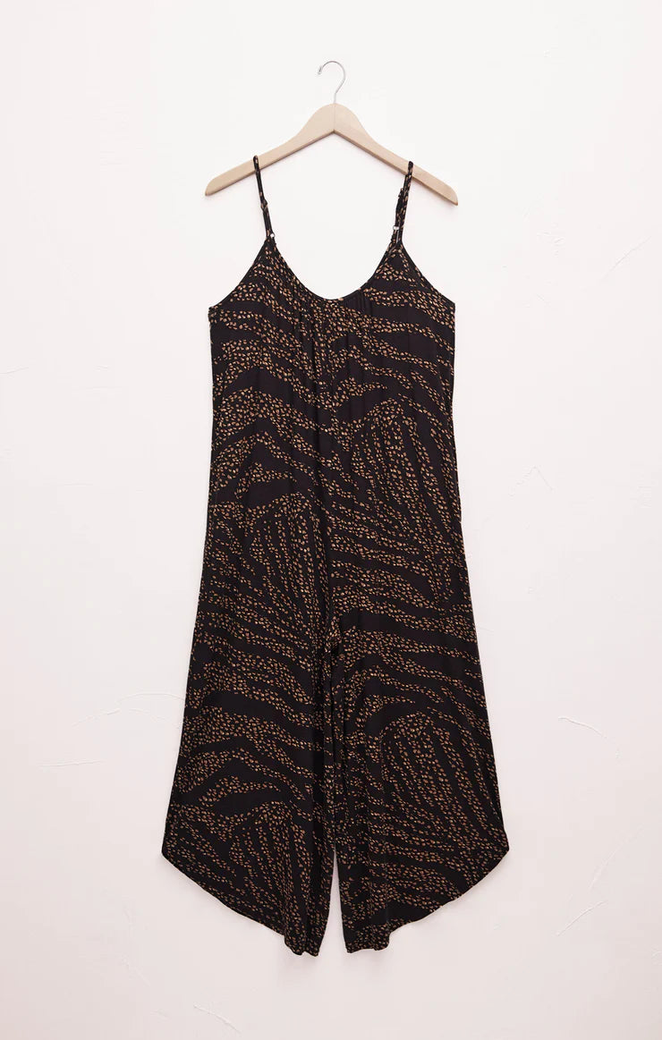 Wild Dot Flared Jumpsuit