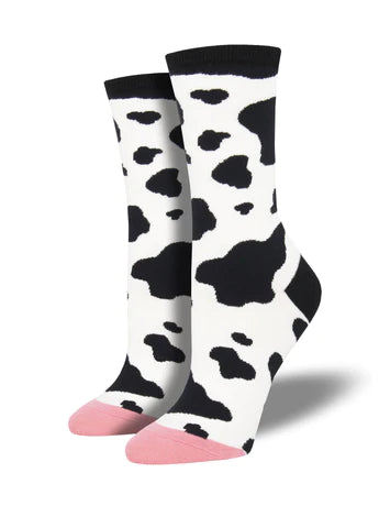 MOOOO! Cotton Crew Sock