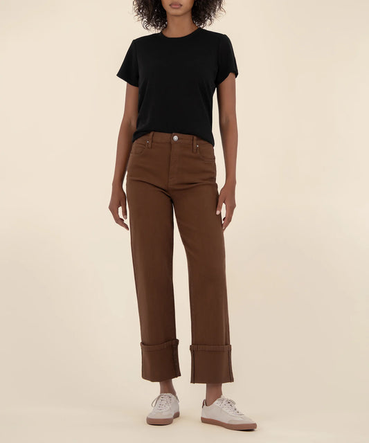 SIENNA HIGH RISE STRAIGHT LEG-ROLL UP 5"