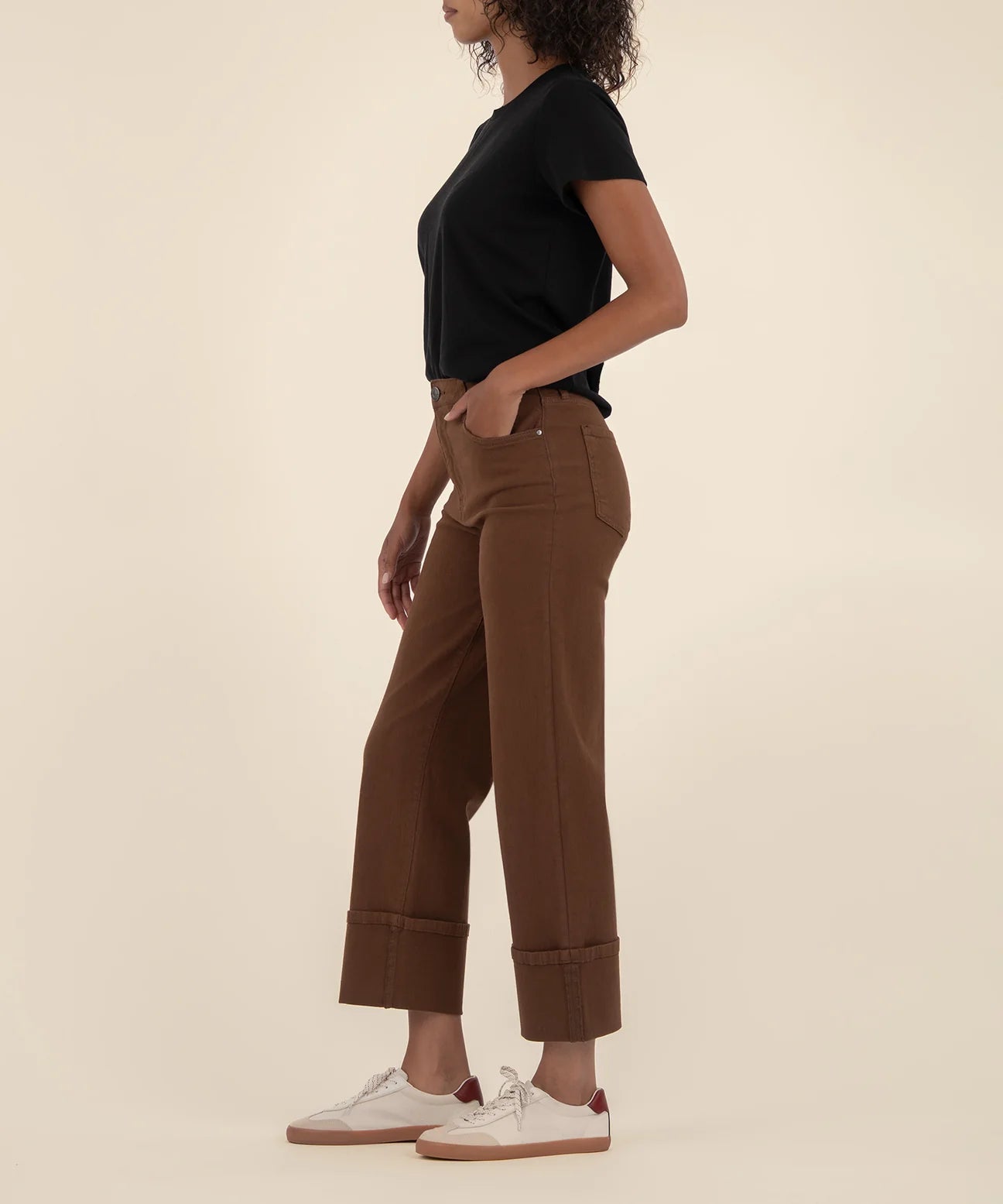 SIENNA HIGH RISE STRAIGHT LEG-ROLL UP 5"