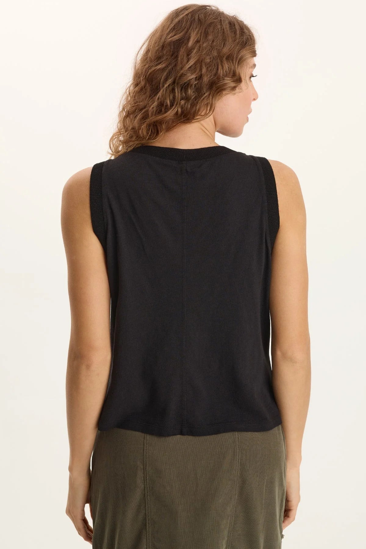 Embroidered Katrine Tank