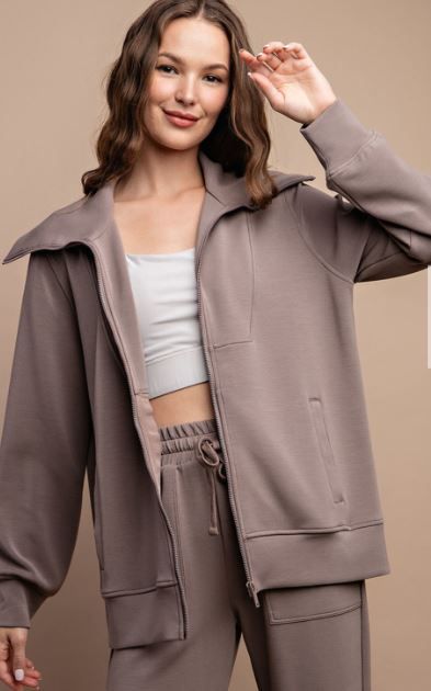 MODAL POLY FULL ZIP JACKET