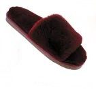 FAUX FUR SLIDE ON SLIPPERS