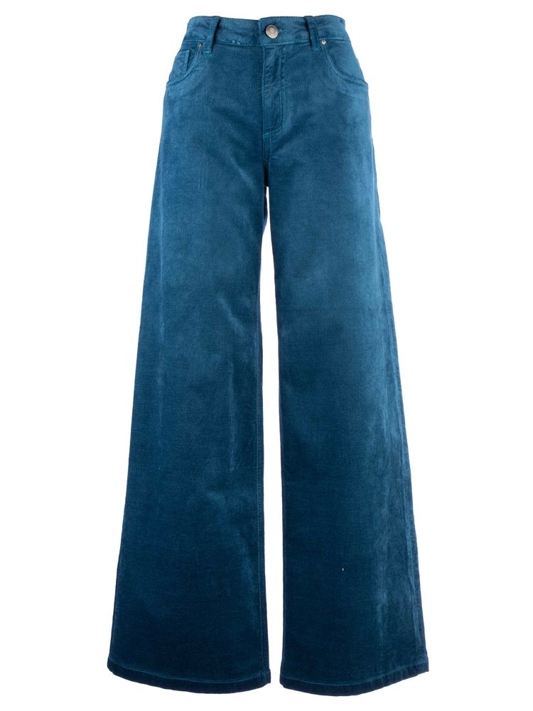 JEAN HIGH RISE WIDE LEG CLEAN HEM