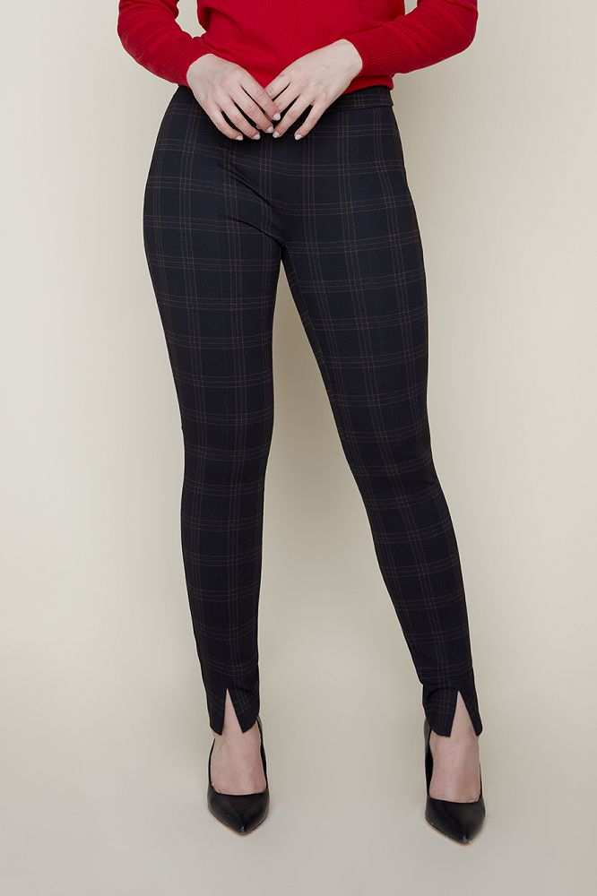 Pull on pant w/ front ankle slit