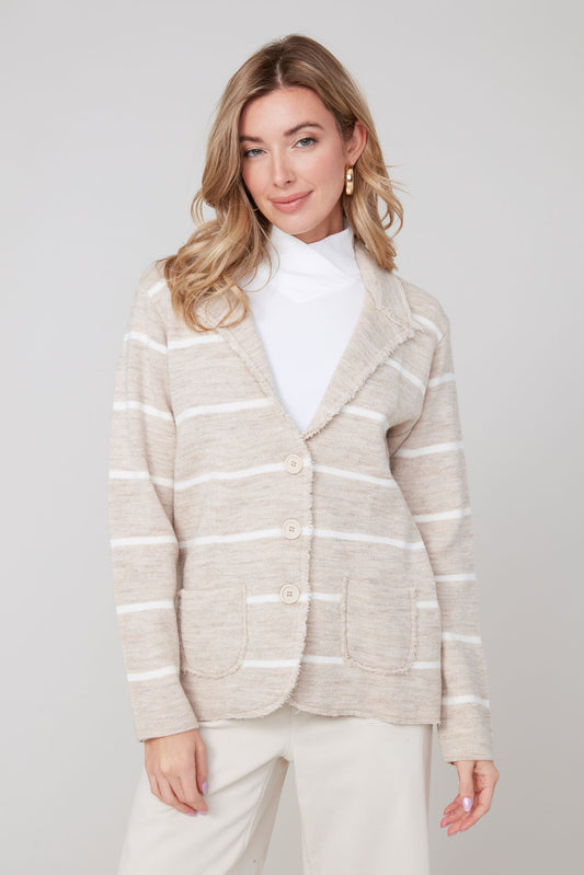 Collared Button Down Cardigan