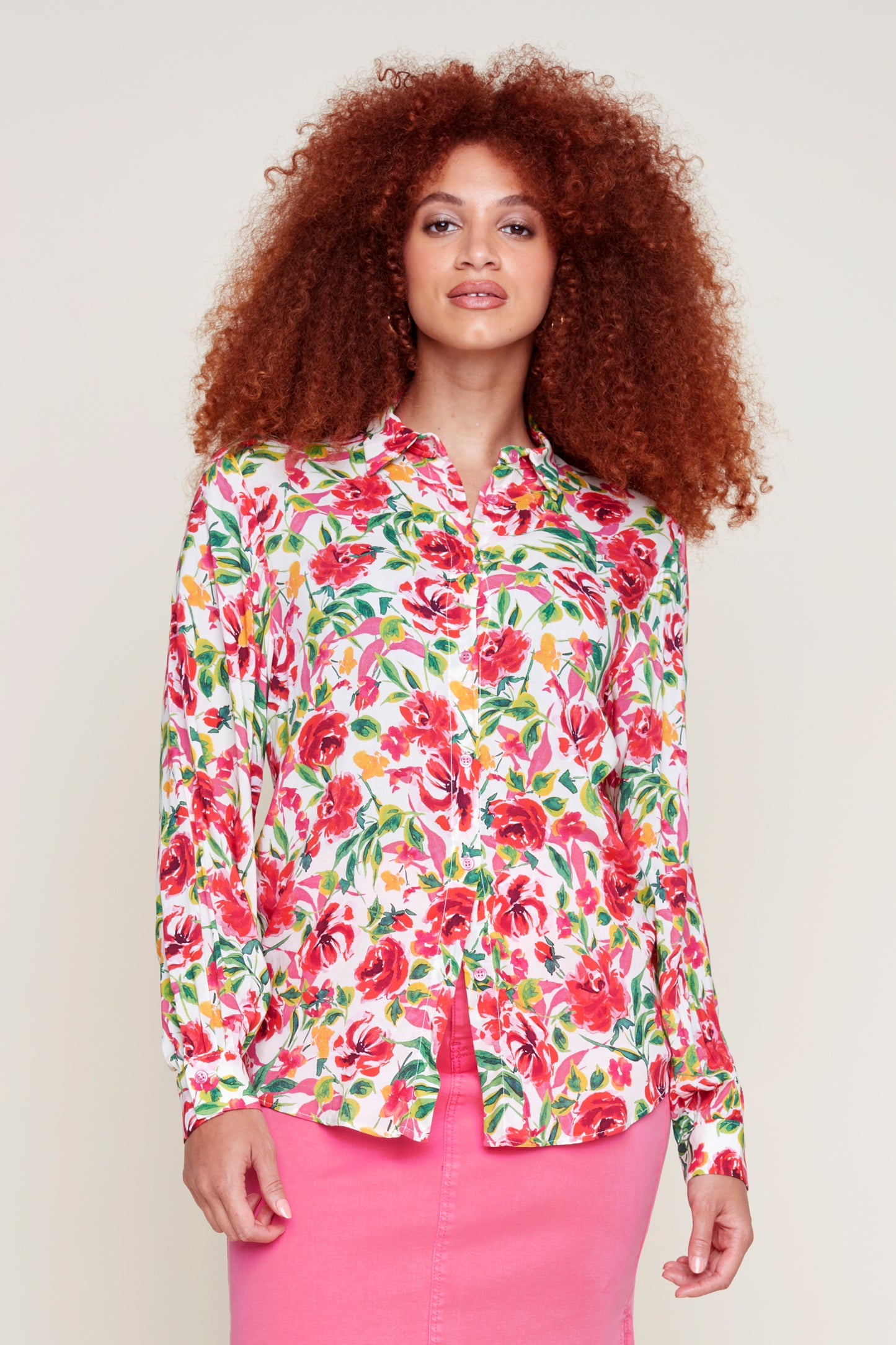 RENUAR BUTTON DOWN BLOUSE