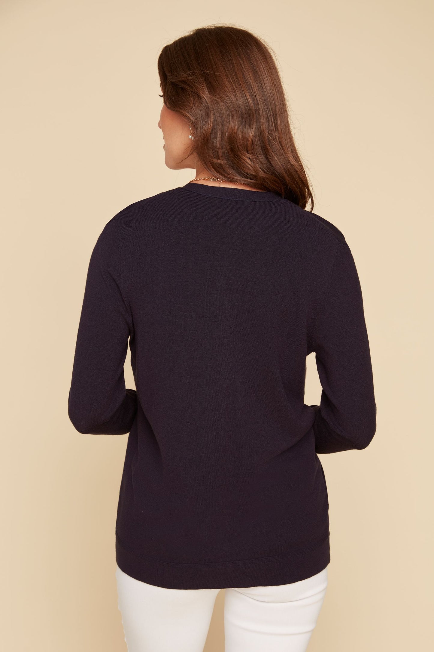 Cardigan W/ Button Cuff Detail