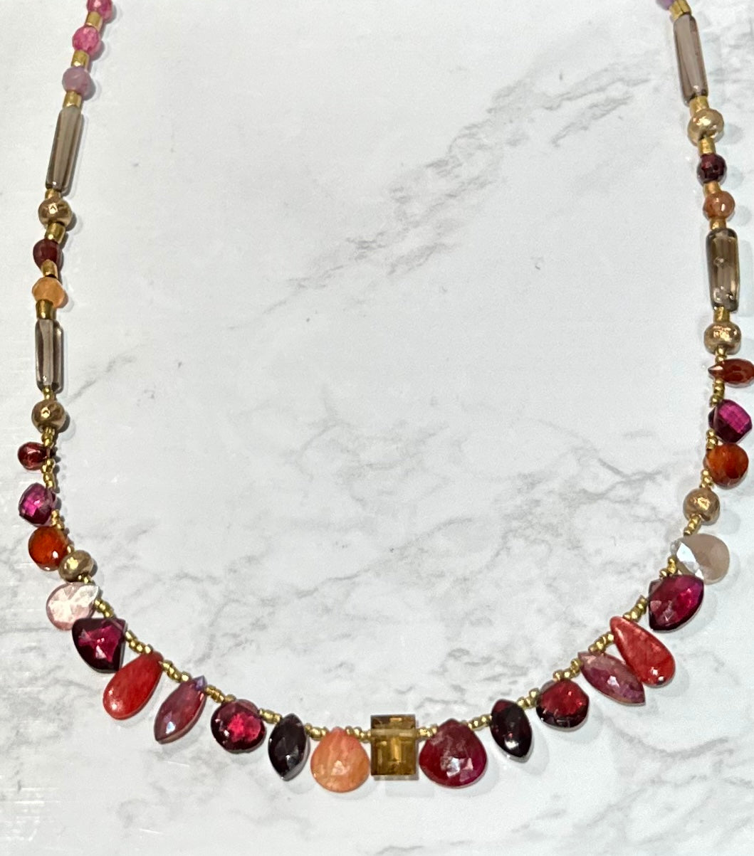 MULTI GEM NECKLACE