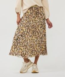 Skirt plisse Leopard