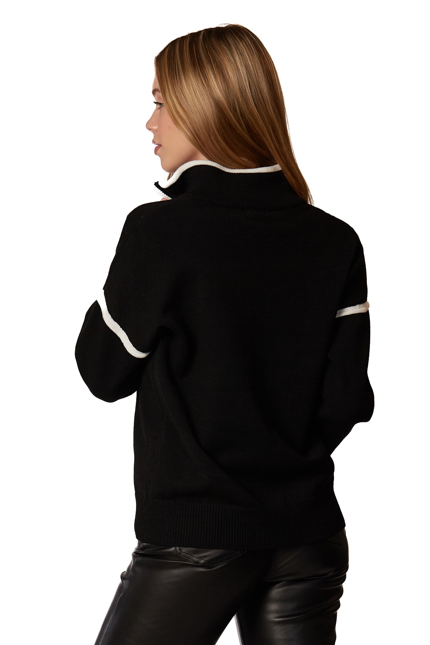 CONTRAST QUARTER ZIP