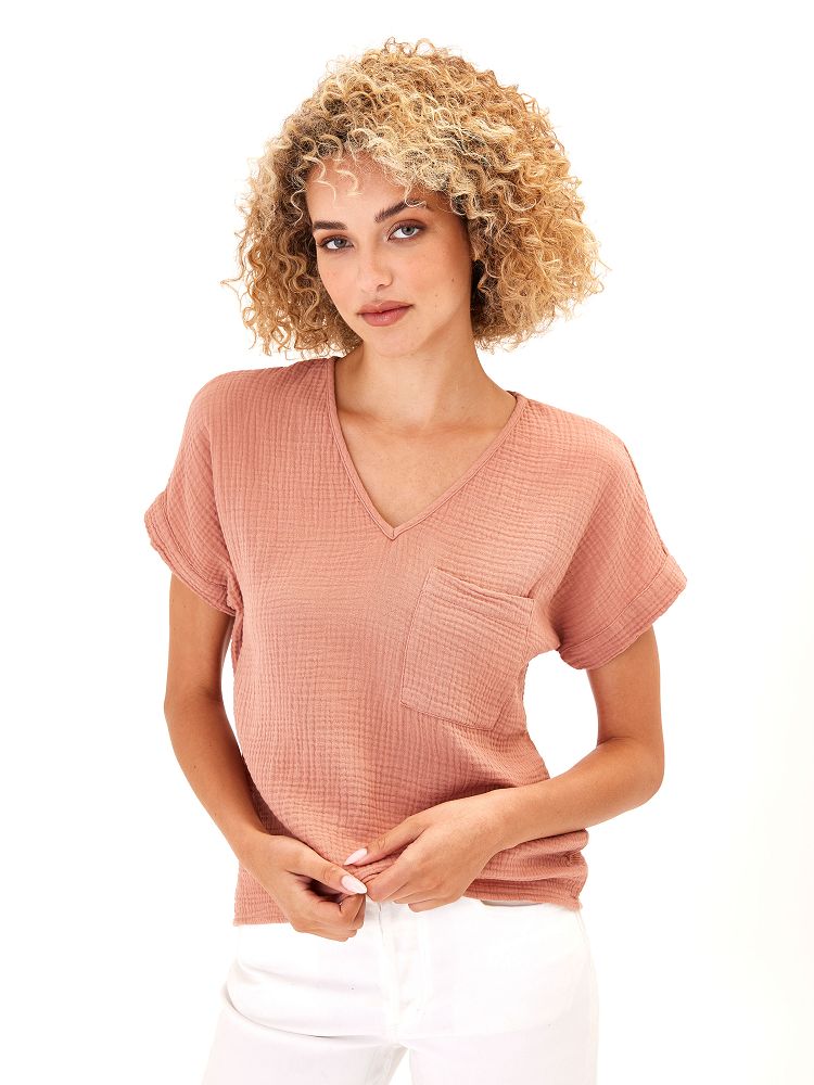 Celia Gauze Top