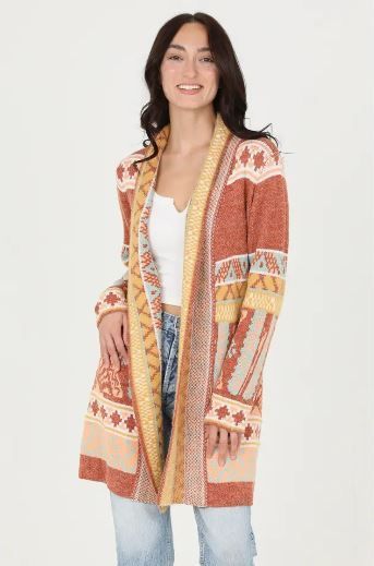 Geometric Cardigan