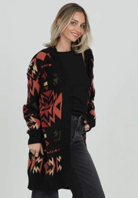 Cozy Aztec Cardigan Sweater