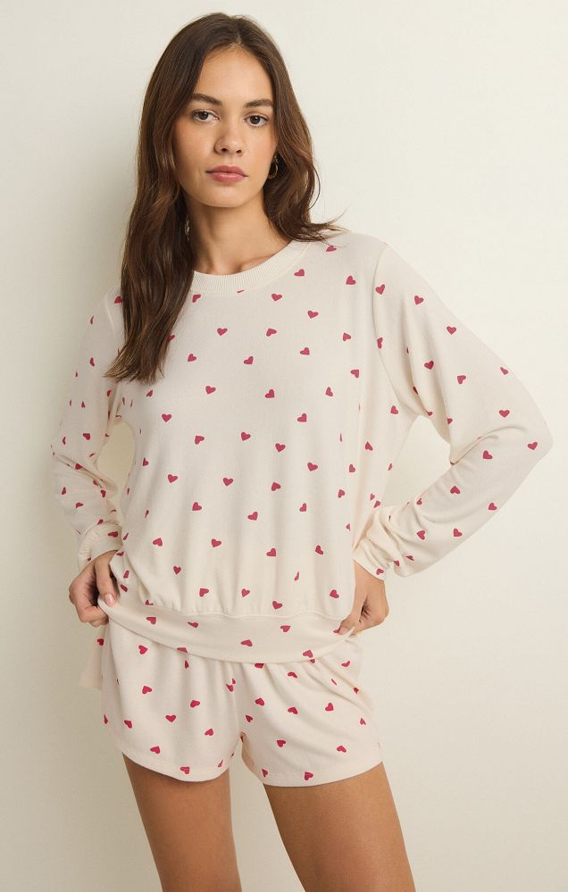 BE MINE HEART LS TOP