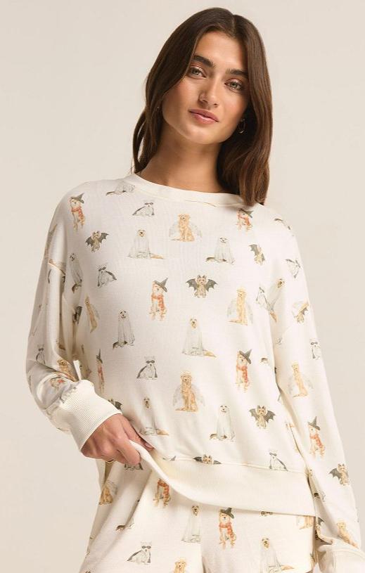 HEY BOO DOG LS TOP