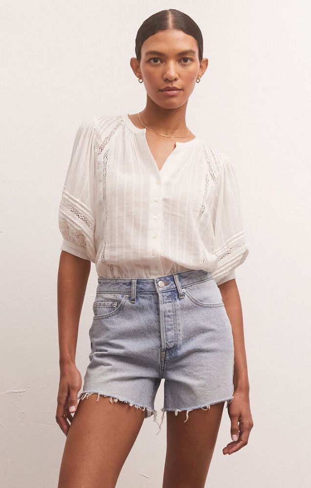 ELLIOT LACE INSET TOP