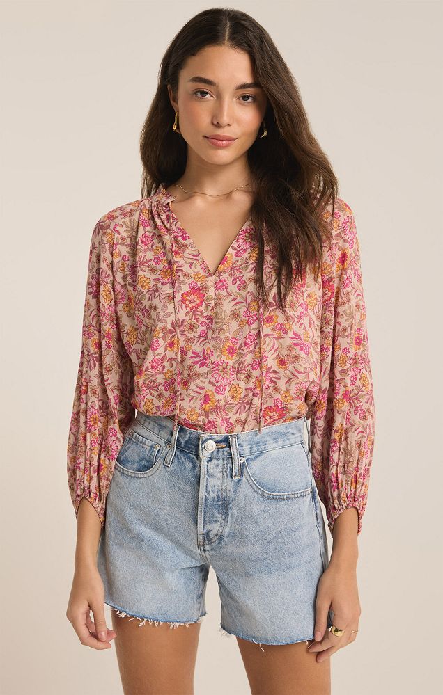 CARINE LIMA FLORAL TOP