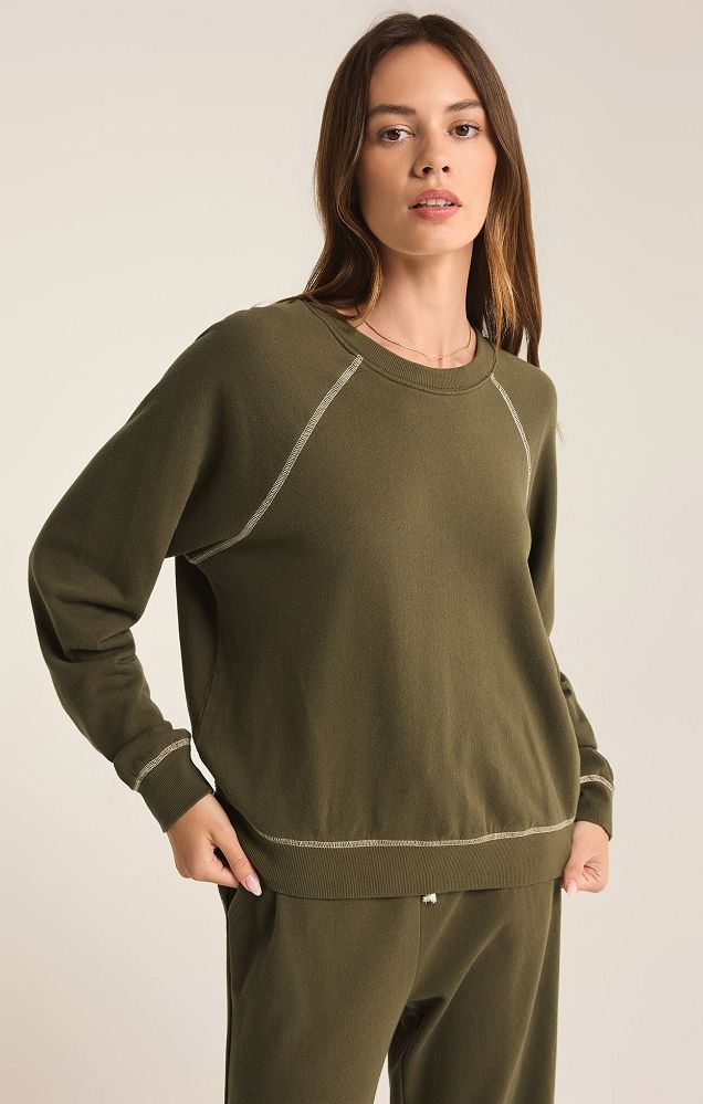 SALDANA FRENCH TERRY TOP