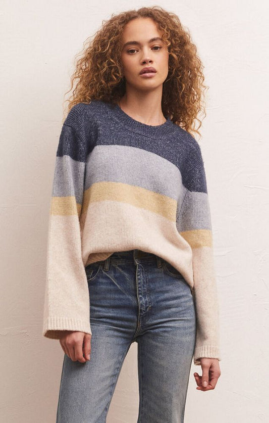 SAWYER STRIPE PULLOVER SWEATER
