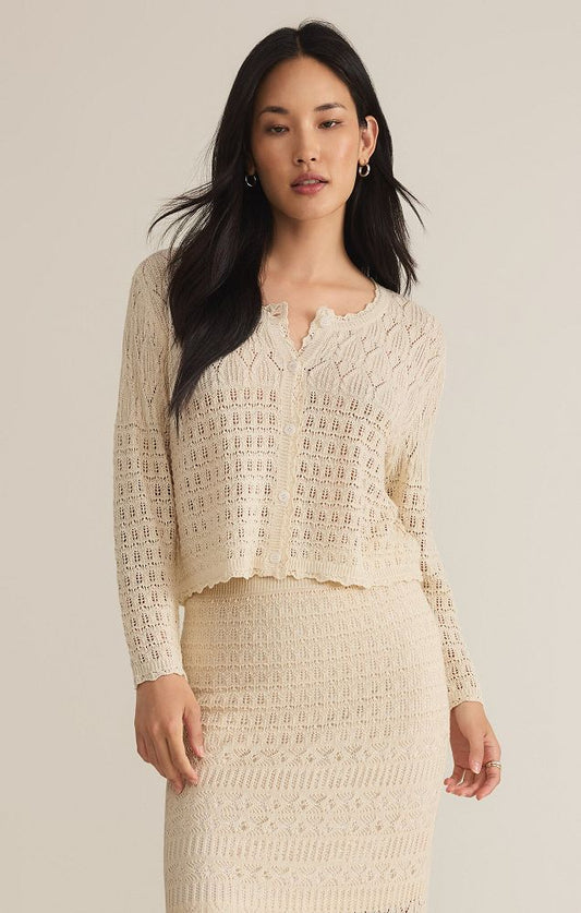 CARDI CROCHET TOP