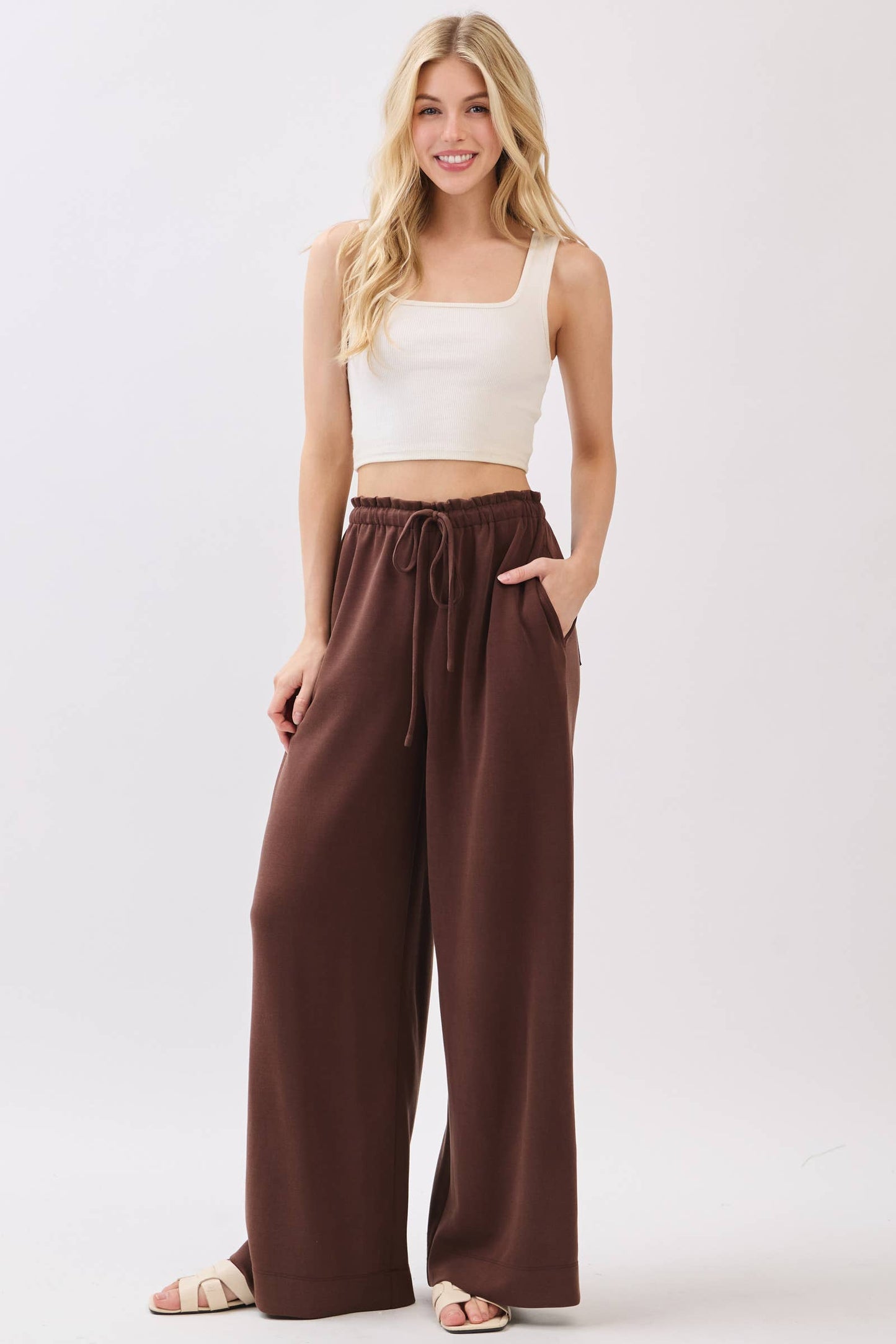 Solid Wide Leg Pants - Final Touch