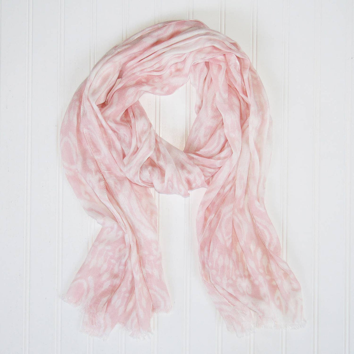 Chloe & Lex - Pure Viscose Makahla Spring Feathered Edge Scarf for Women