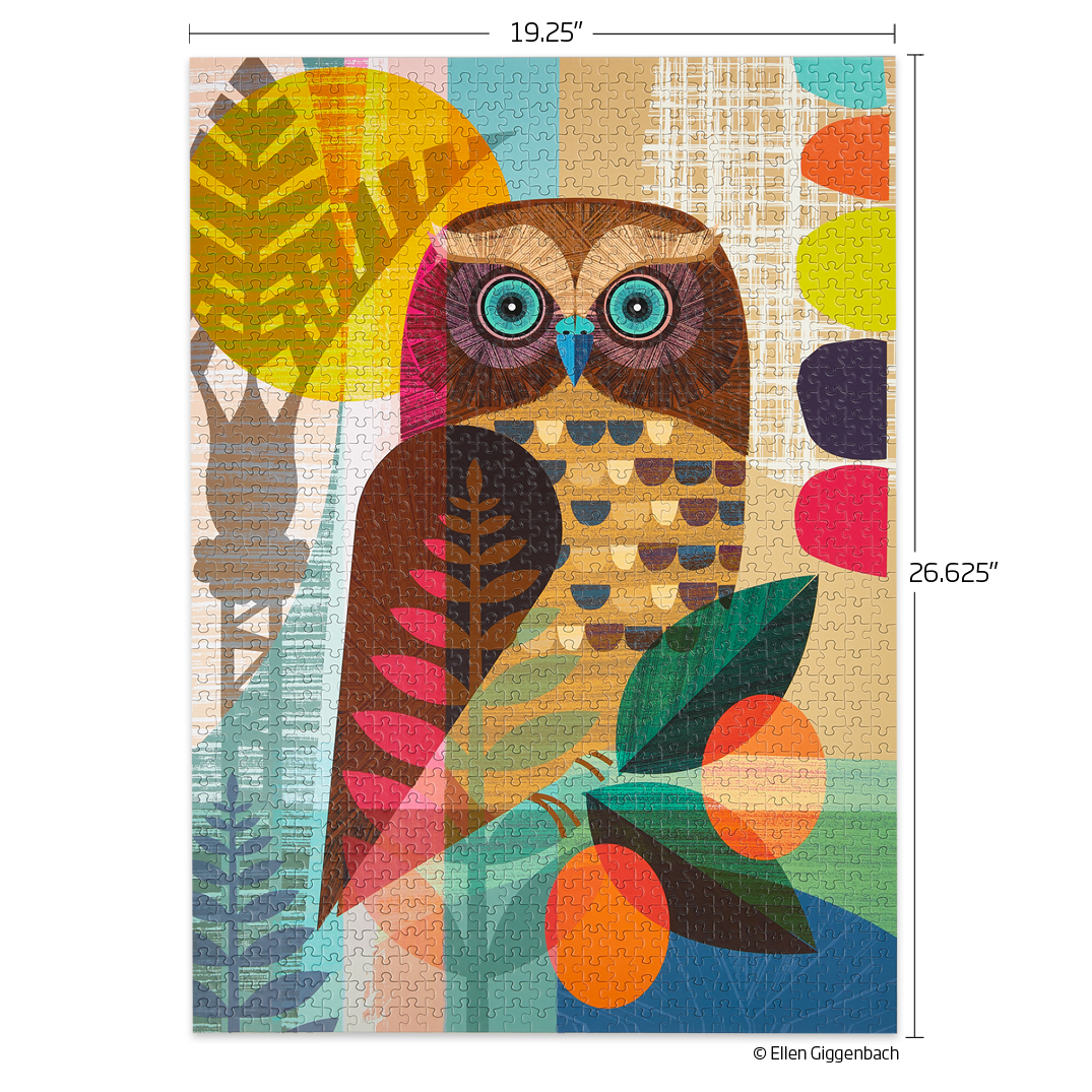 WerkShoppe - Ruru Owl | 1000 Piece Jigsaw Puzzle