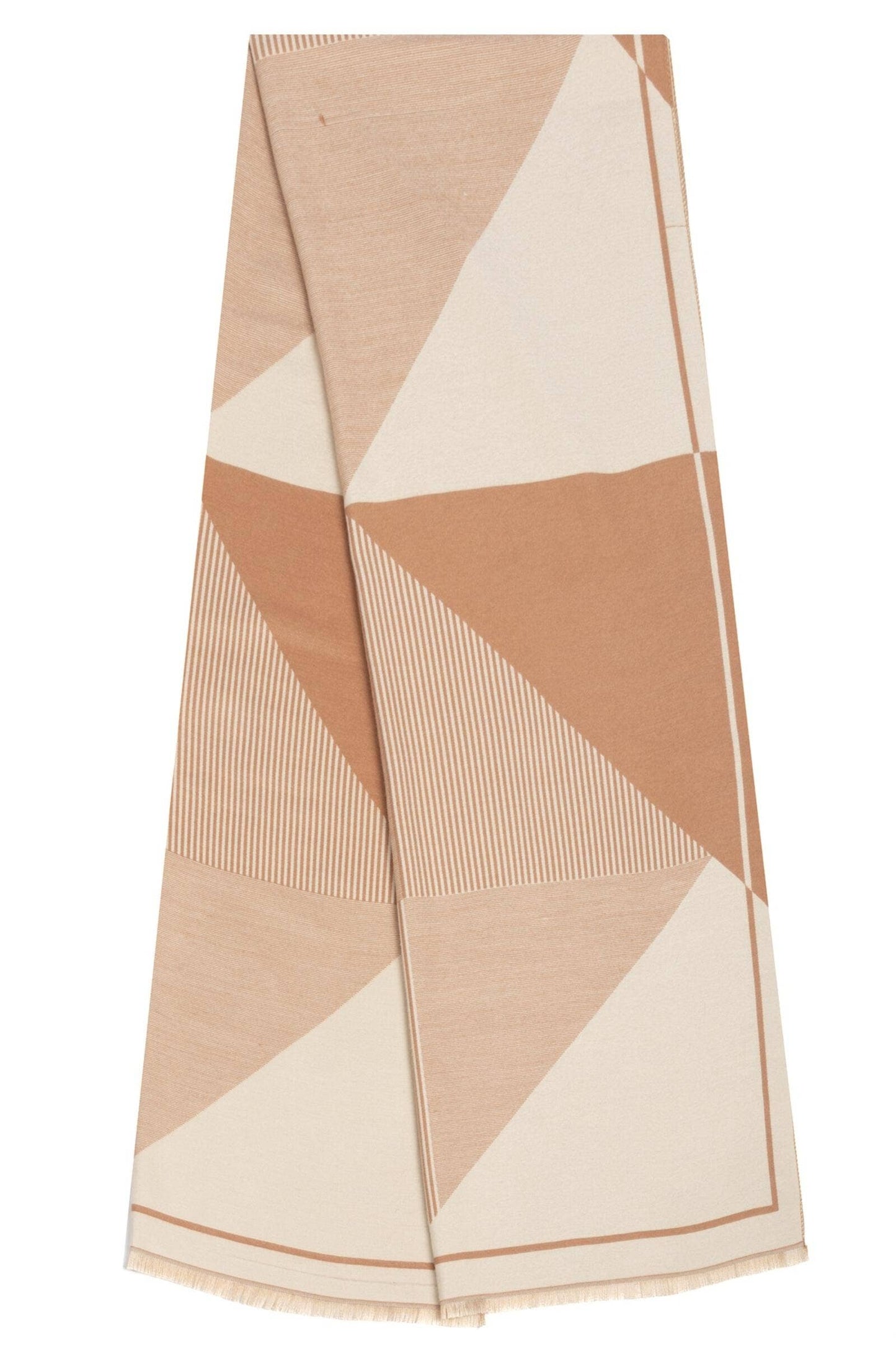 SAACHI - Geometric Striped Reversible Scarf