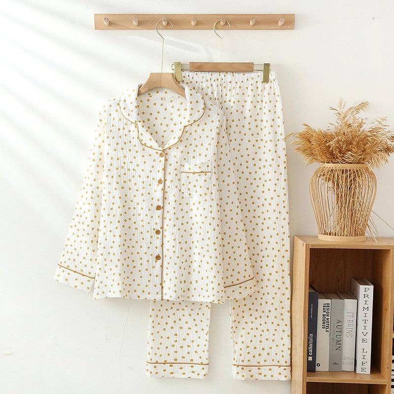 Printed Long Sleeve Pajama Set