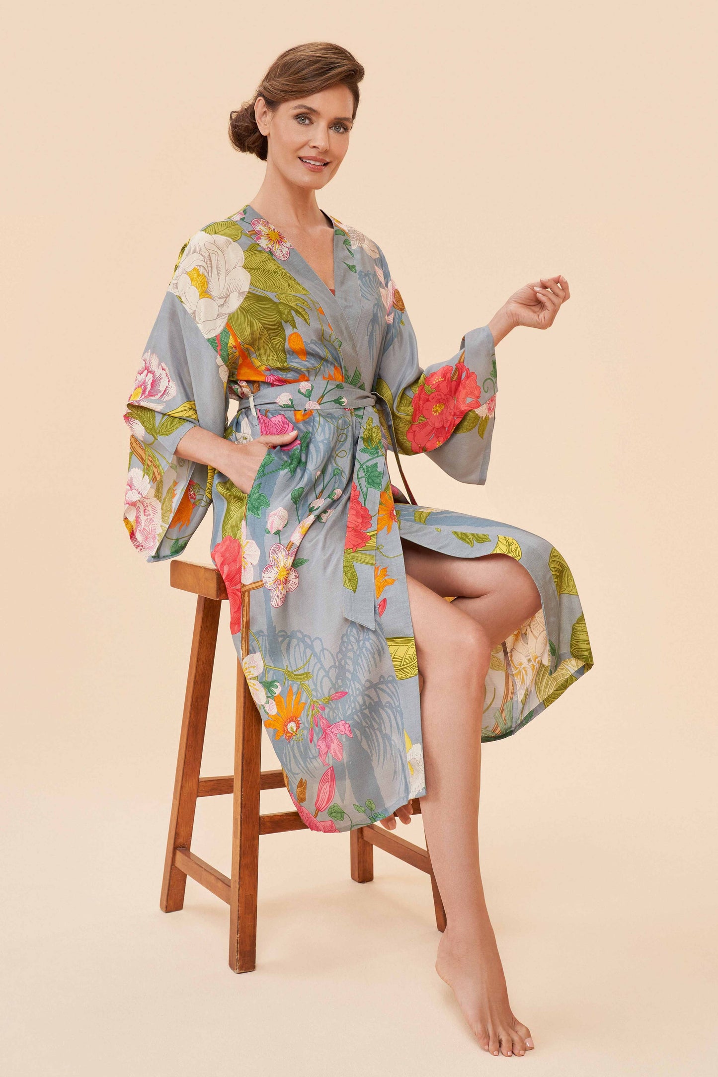 Powder Design inc - Tropical Flora & Fauna Kimono