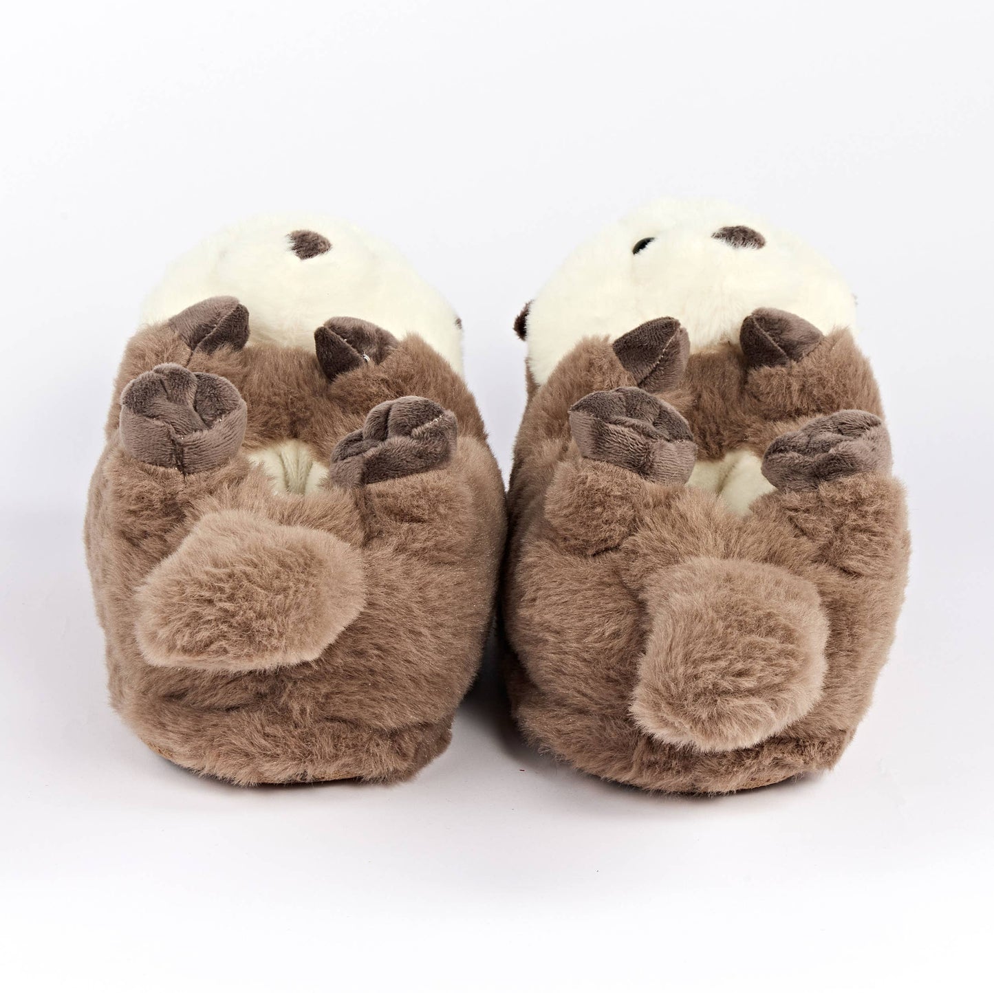 Oooh Yeah/Sock It Up/Oooh Geez Slippers - Abe the Otter | Women's Funny Fluffy Animal Cozy Slippers