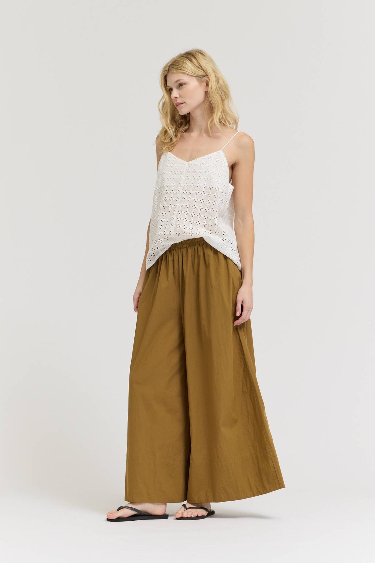 Grade & Gather - 50951 - POPLIN COTTON CULOTTE PANTS