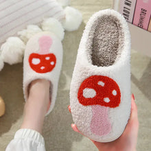 Load image into Gallery viewer, Sweet Cherry Sky - Mushroom Comfy Plush Slippers
