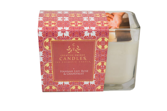 Creative Energy Candles - Hannah Lily, Rose & Grapefruit: 2-in-1 Soy Lotion Candle