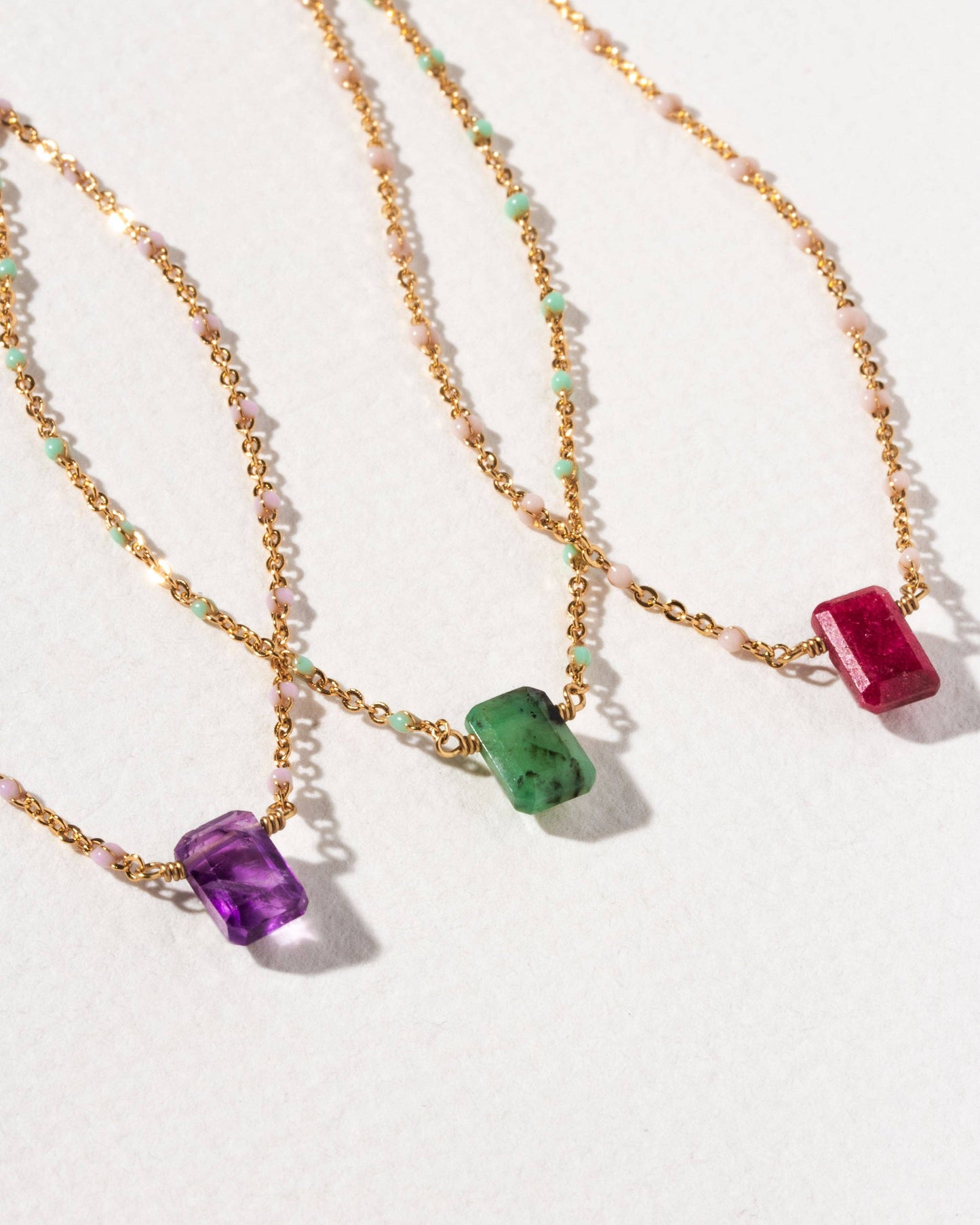 Luna Norte - Prism Gems Birthstone Necklace - February