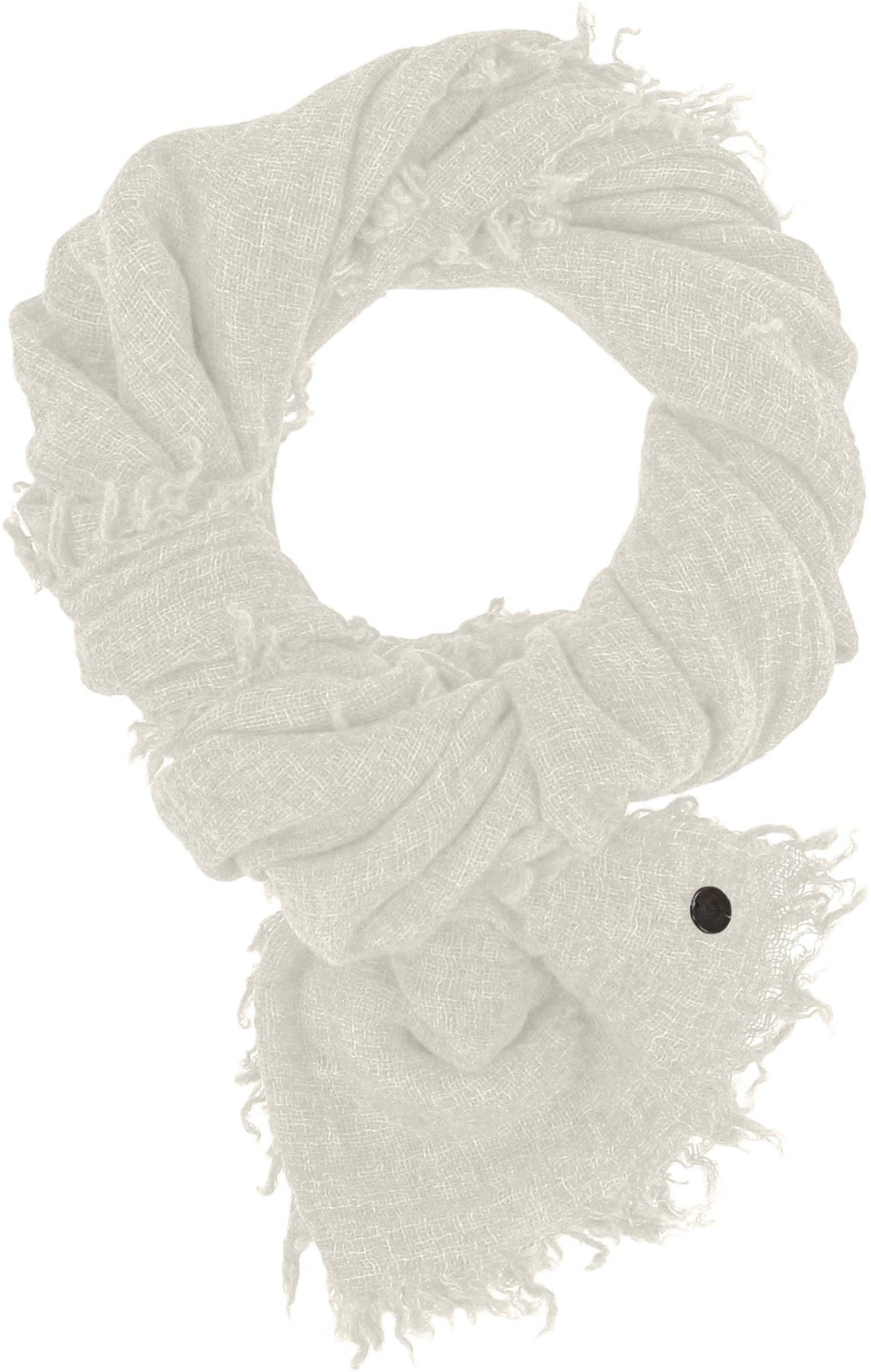 FRAAS - The Scarf Company - Lightweight Wool Solid Fringe Wrap