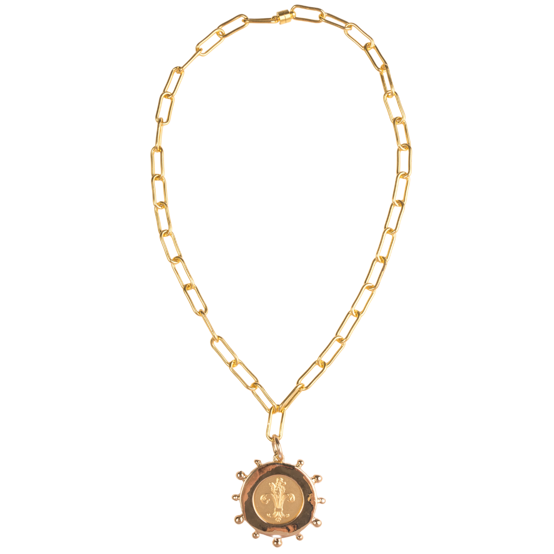 ali & bird jewelry - Bee coin necklace