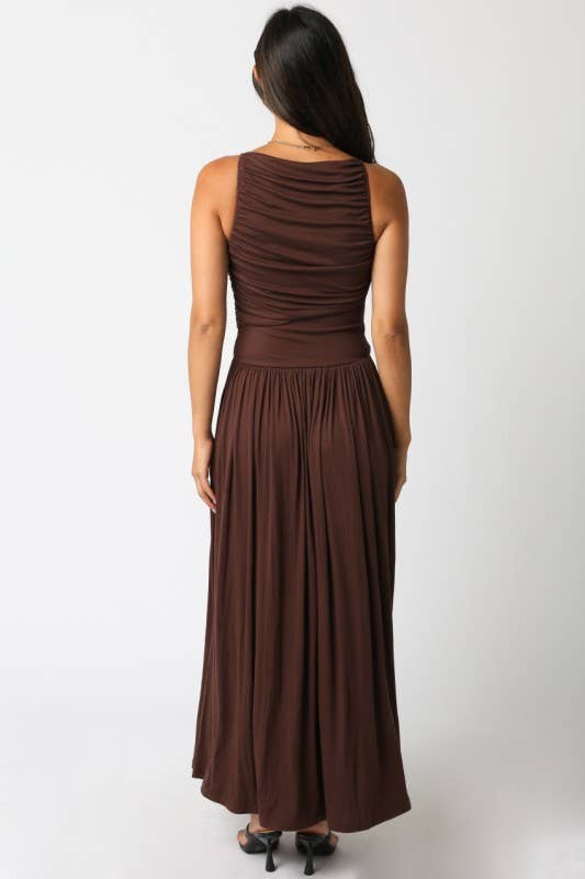 Olivaceous - Leni Maxi Dress