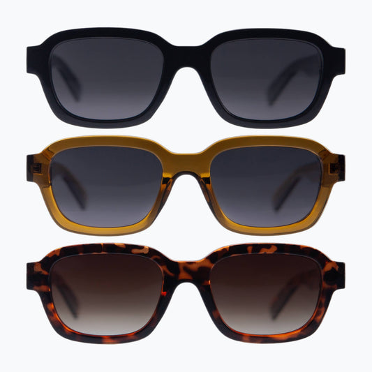 Foundry - Retro Polarized Square Sunglasses for Women & Men