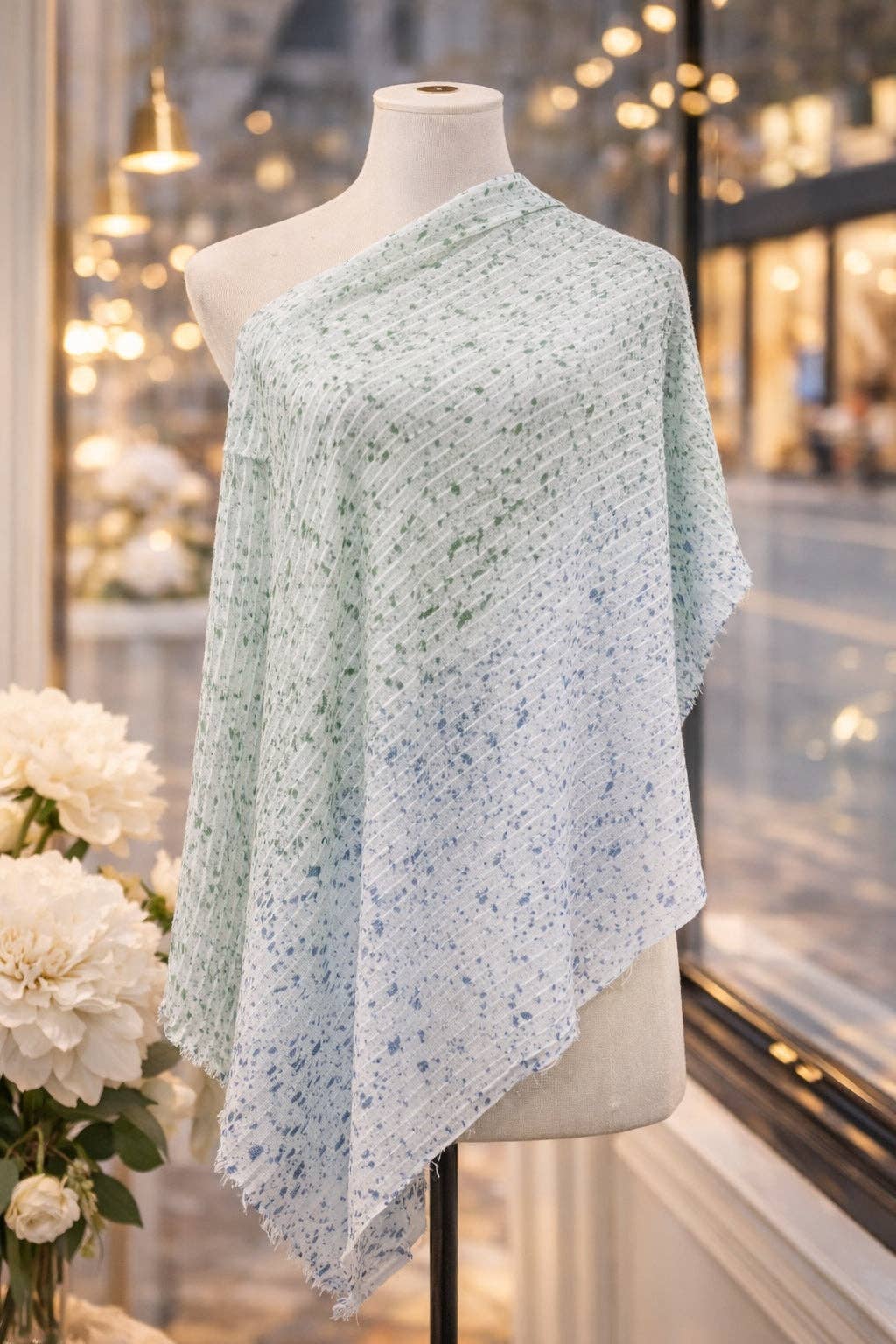 JC Sunny Fashion - JC021051 Lightweight Super Soft Two-Tone Speckled Dyed Scarf