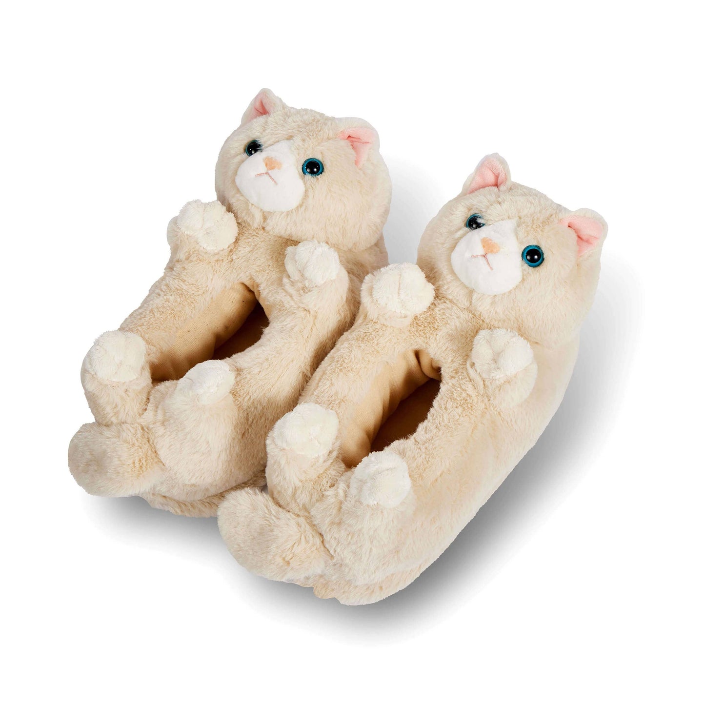 Oooh Yeah/Sock It Up/Oooh Geez Slippers - Molly the Kitty | Women's Funny Animal Plush Slippers