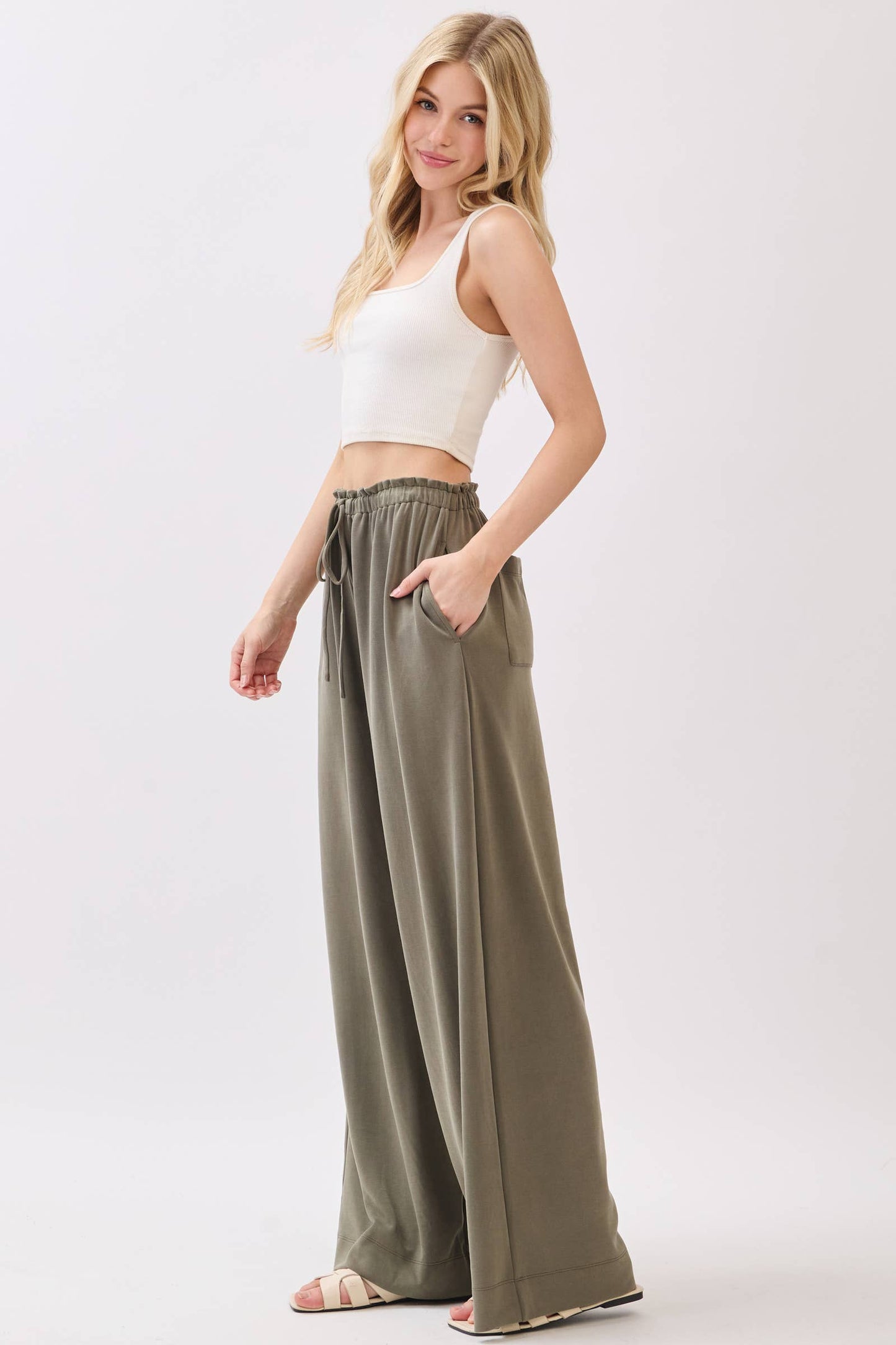 Solid Wide Leg Pants - Final Touch
