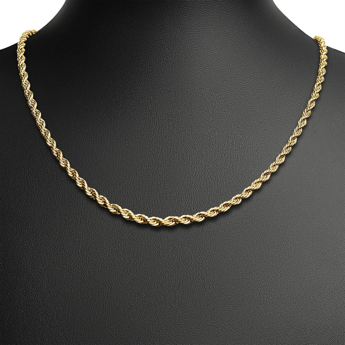 Gold Rope Chain Necklace - WJW