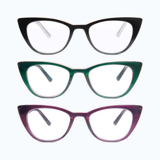 Plume - Modern Cat-Eye Reading Glasses for Women