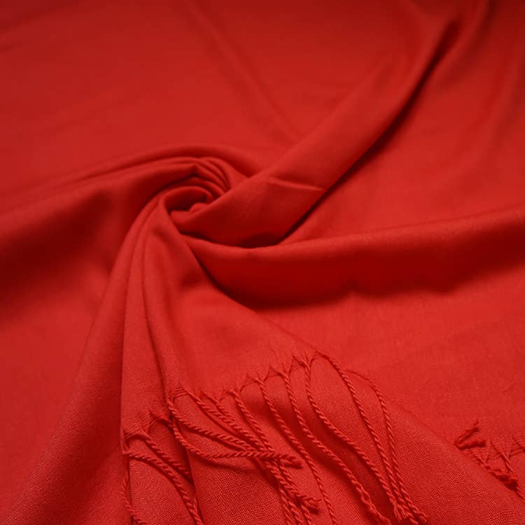 Cotton Blend Tassel Pashmina
